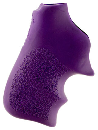 Hogue Tamer Grip for Ruger LCR/LCRx, Purple Synthetic Rubber with Finger Grooves