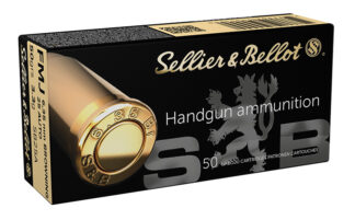 Sellier & Bellot SB25A .25 ACP 50 gr Full Metal Jacket FMJ Ammo, 50 Rounds