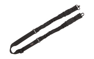 Tac Six Citadel Tactical Sling Single/Double Point Sling with QD Swivel, Black, Adjustable