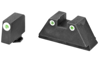Ameriglo GL329 Tall Suppressor Tritium Front/Rear Sight Set, Green