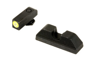 Ameriglo GL354 UC Protector Sight Set, Green Tritium Front, Black Serrated Rear Notch