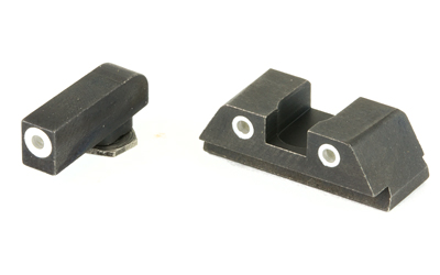 AmeriGlo GL430 Classic 3-Dot Tritium Night Sights (Green/White) for Glock 42/43