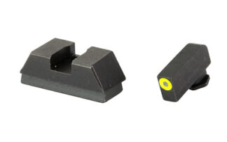 Ameriglo GL-680 Optic Compatible Glock Sights, Green Tritium, Black Rear, .220 Front/.295 Rear