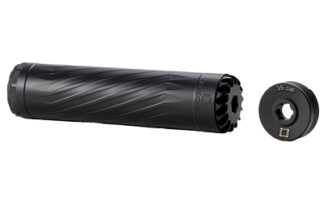 ANECHOIC AnechoX 35 .35 Cal Compact Titanium Suppressor, Graphite Black, Direct Thread Adapter
