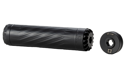 ANECHOIC AnechoX 35 .35 Cal Compact Titanium Suppressor, Graphite Black, Direct Thread Adapter