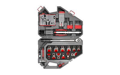 Real Avid Master Armorer's AR-15 Pro Armorer's Master Kit (Gray/Red)