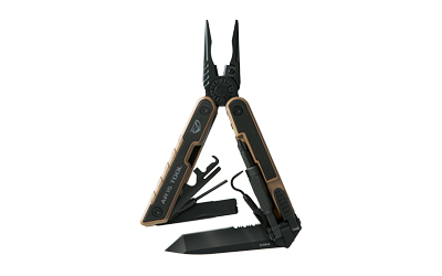 Real Avid AR-15 Tool Multi-Purpose Tool, 3.25" Blade, 440C SS, Black/Tan