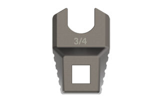 Real Avid Master-Fit 1/2" Crowfoot Wrench, Titanium-Coated Stainless Steel