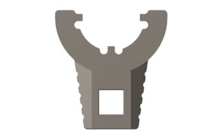 Real Avid Master-Fit Wrench 1/2" Crowfoot, Titanium-Coated Stainless Steel