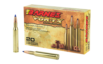Barnes VOR-TX .270 Winchester 130 gr Tipped Triple Shock X Boat-Tail, 20 Rounds