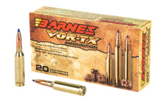 Barnes VOR-TX 6.5mm Creedmoor 120 gr Tipped Triple Shock X, Brass Case, 20 Rounds