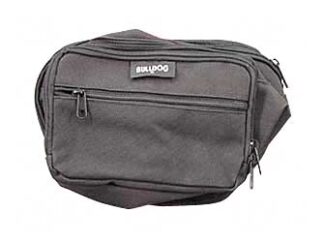Bulldog Cases BD860 Medium Black Nylon Ambidextrous Fanny Pack, Waistband
