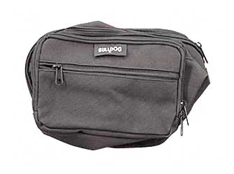 Bulldog Cases BD860 Medium Black Nylon Ambidextrous Fanny Pack, Waistband
