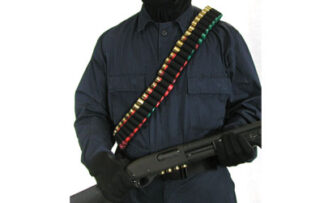 Blackhawk Shotgun Bandoleer Bandolier 55 Rounds, Over-the-Shoulder, Black Nylon/Elastic