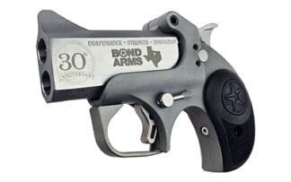 Bond Arms 30th Rough Series 45 Colt/.410 Bore 3 in Double-Barrel Derringer, Fixed Sights