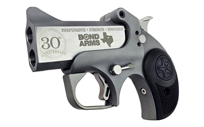 Bond Arms 30th Rough Series 45 Colt/.410 Bore 3 in Double-Barrel Derringer, Fixed Sights