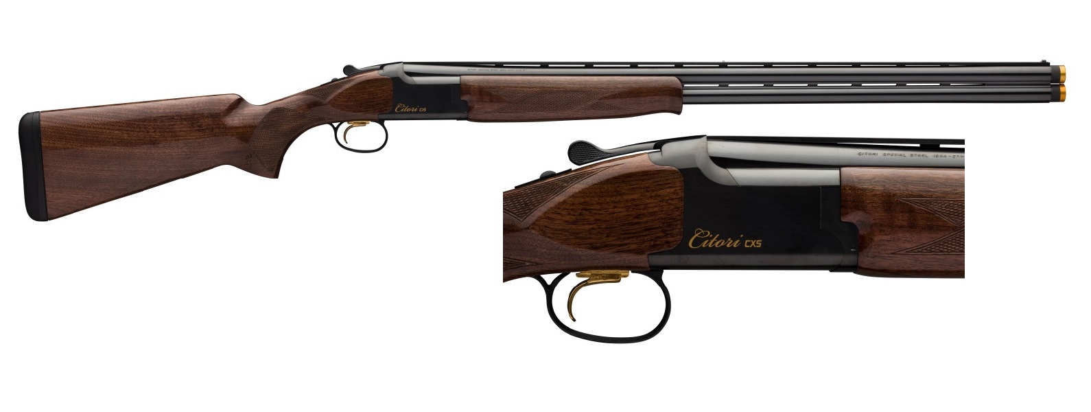 Browning Citori CXS Over/Under 12 Gauge 30 in Polished Blued Walnut, 2 Rounds