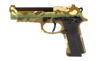 Beretta 92XI Single Action Only 9mm, 4.7 in Barrel, 18+1, MultiCam