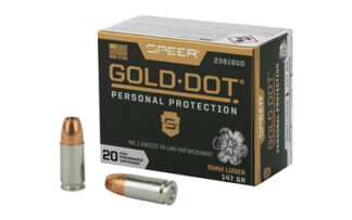Speer Gold Dot 9mm 147 gr Hollow Point 20 Rounds