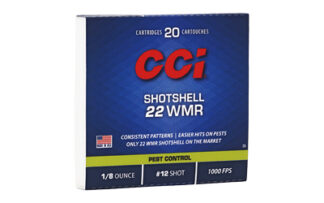 CCI 22 WMR Shotshell 52 gr #12 Shot 20-Round Box