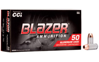 CCI Blazer .40 S&W 165gr Full Metal Jacket Ammunition, 50 Rounds