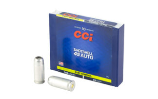 CCI 45 ACP Shotshell 120 gr #9 Shot, 10 Rounds, Aluminum Case