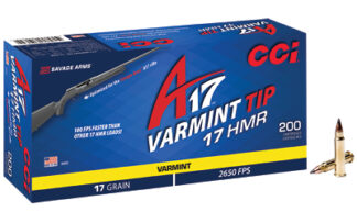 CCI A17 .17 HMR 17-Grain V-MAX Brass, 200 Rounds Per Box