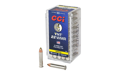 CCI 22 WMR 30 gr Varmint Tip VNT 50rd Box