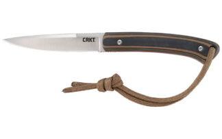 Columbia River Biwa Fixed Blade Knife 3.02 in 8Cr13MoV Satin Blade