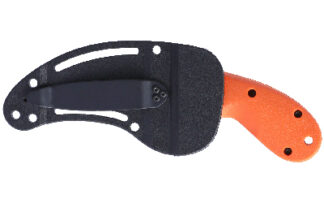 Columbia River Bear Claw 2.39" Hawkbill Fixed Blade Knife, AUS-8A, Orange