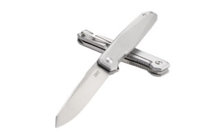 Columbia River Facet Silver Assisted Folding Knife 3.37 in D2 Steel Blade