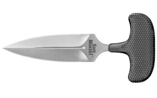 Cold Steel Safe Maker I Fixed Blade Knife, 4.50" AUS-8A SS Blade, Stone Washed, Black Kray-Ex