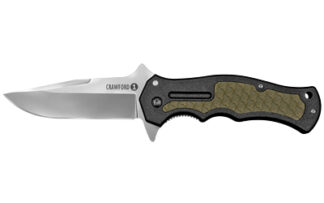 Cold Steel Crawford 1 Folding Knife, 3.50 in 4034 Stainless Blade, GRN Handle