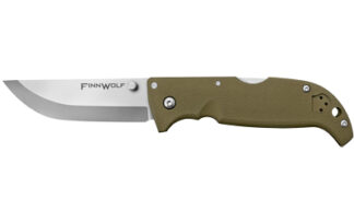 Cold Steel Finn Wolf Folding Knife 3.50 in AUS-8A Stainless Blade, OD Green
