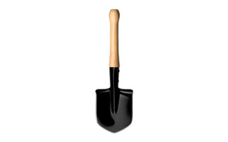 Cold Steel Spetsnaz Shovel 2.12 in Carbon Steel Blade, 20.5 in Overall, Hardwood Handle