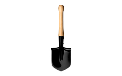 Cold Steel Spetsnaz Shovel 2.12 in Carbon Steel Blade, 20.5 in Overall, Hardwood Handle