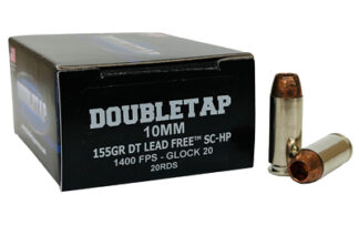 Double Tap Ammunition 10mm 155 Gr Lead Free Solid Copper SC-HP