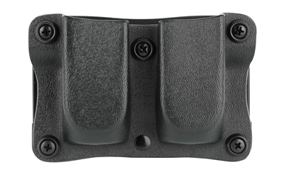 DeSantis Quantico Double Mag Pouch Belt-Clip Kydex, Black, Fits Up to 1 3/4" Belts