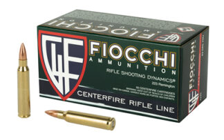 Fiocchi Fiocchi Rifle .223 Rem/5.56 NATO 62 gr FMJBT Centerfire, 50 Rounds/Box