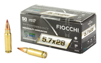 Fiocchi Hyperformance 5.7 x 28mm 35gr Jacketed Frangible, Polymer Tip, 50 Rounds