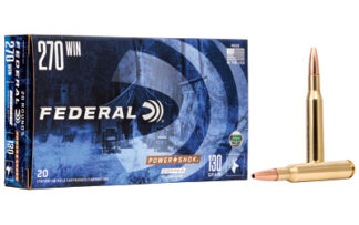 Federal PowerShok Copper .270 Winchester 130 Grain Hollow Point, 20 Rounds Per Box