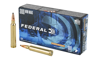Federal Power-Shok .300 Winchester Magnum 180 gr Soft Point, 20 Rounds Per Box