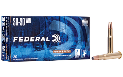 Federal PowerShok 30-30 Winchester 150 gr Jacketed Soft Point, 20 Rounds Per Box