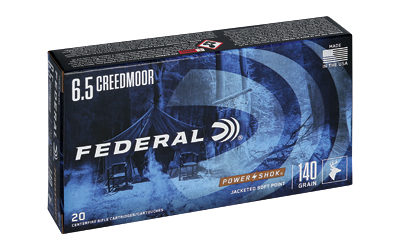 Federal PowerShok 6.5 Creedmoor 140 gr Soft Point 20 Rounds