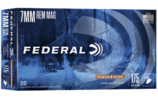 Federal Power-Shok 7mm Remington Magnum 175 gr Soft Point, 20 Rounds
