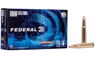 Federal Power-Shok 8mm Mauser 170 gr Jacketed Soft Point 20-Round Box