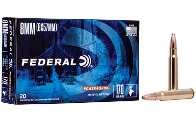Federal Power-Shok 8mm Mauser 170 gr Jacketed Soft Point 20-Round Box