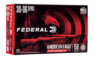 Federal American Eagle .30-06 Springfield 150 gr Full Metal Jacket FMJ, 20 Rounds