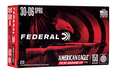 Federal American Eagle .30-06 Springfield 150 gr Full Metal Jacket FMJ, 20 Rounds