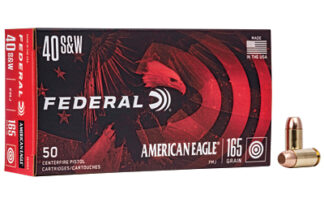 Federal American Eagle .40 S&W 165gr Full Metal Jacket 50-Round Box